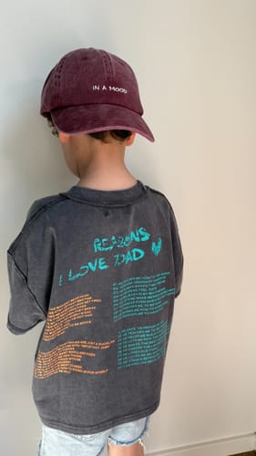 Customer photo review of Love dad tee - Shadow
