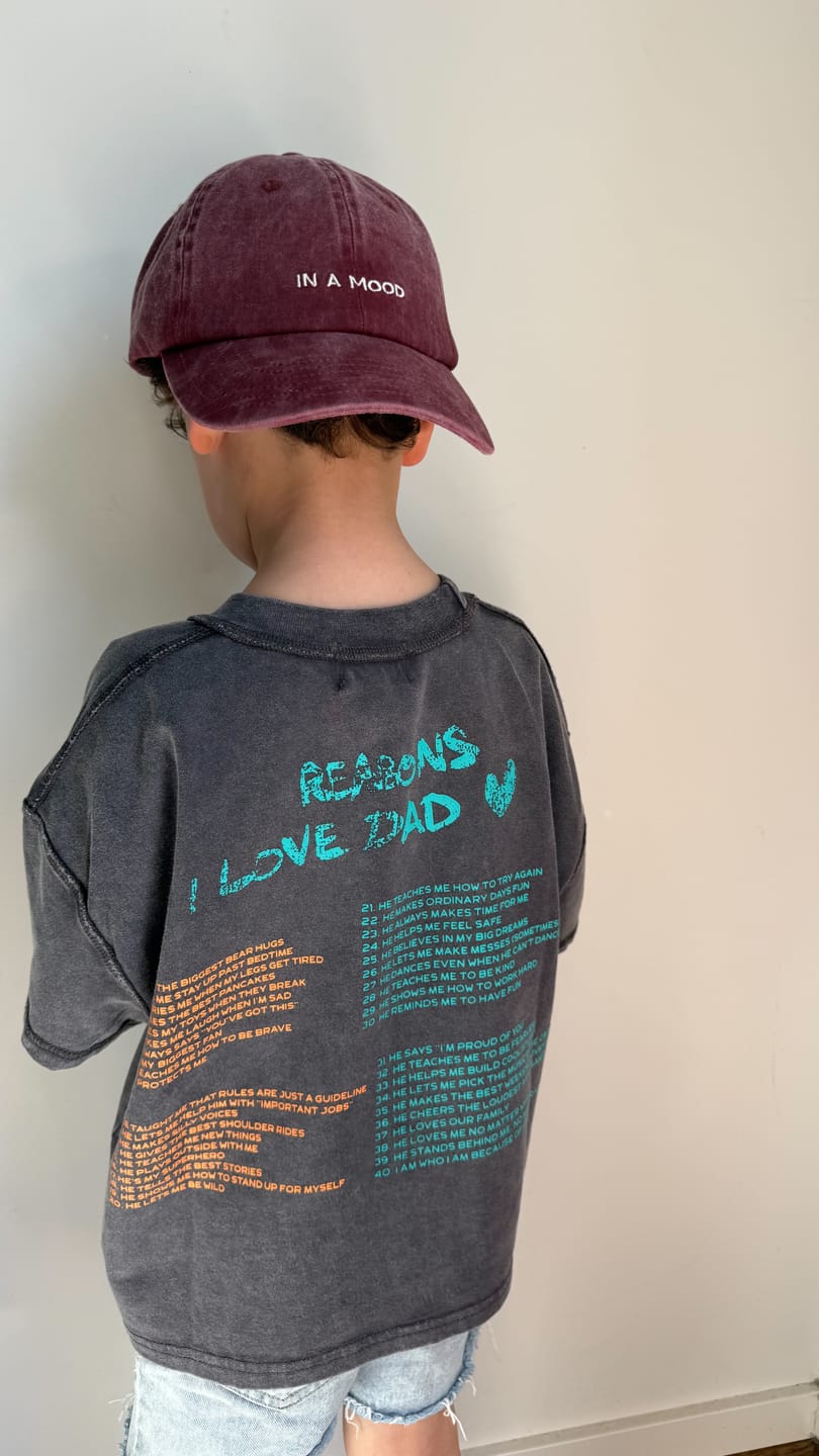 Customer photo review of Love dad tee - Shadow