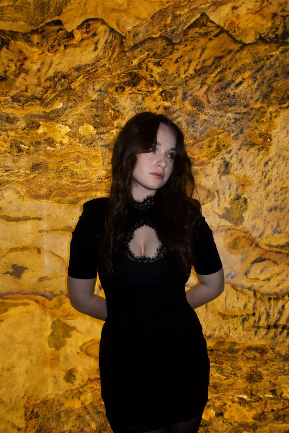 Customer photo review of Maria Lace Cut-Out Bodycon Mini Dress
