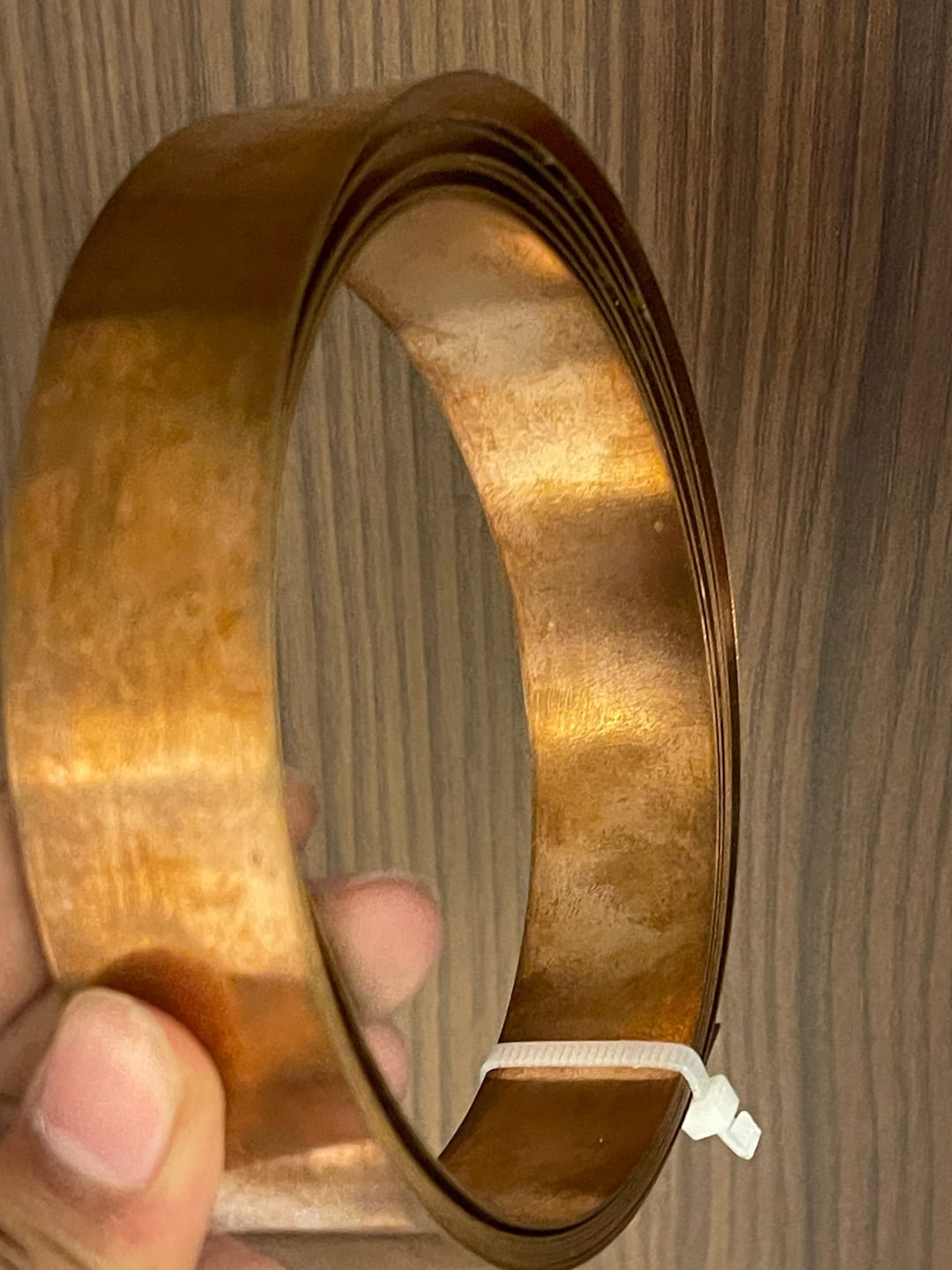 Customer photo review of Pure Copper Metal Strip – Vastu Remedy for North-East Toilet Dosh & Extension Corrections | Ideal for Walls, Floors & Doorways | 1 mm Thickness | 8-100 Feet Lengths
