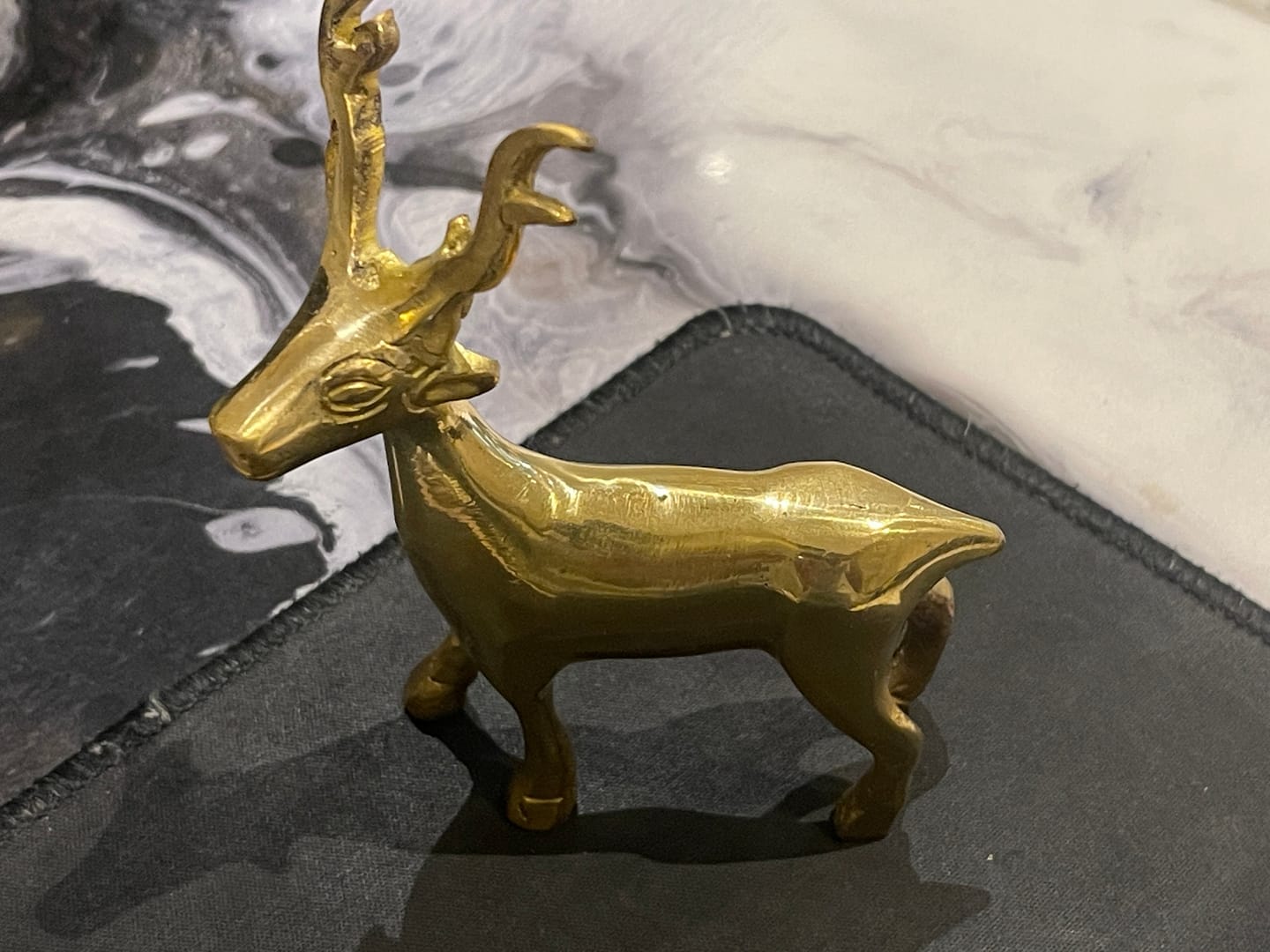 Customer photo review of Brass Deer Idol Vastu Remedy for Peace, Growth and Gentle Prosperity for Home, Office and Decorative Placement | 8.5 x 2 x 11 cm | 240 Gm