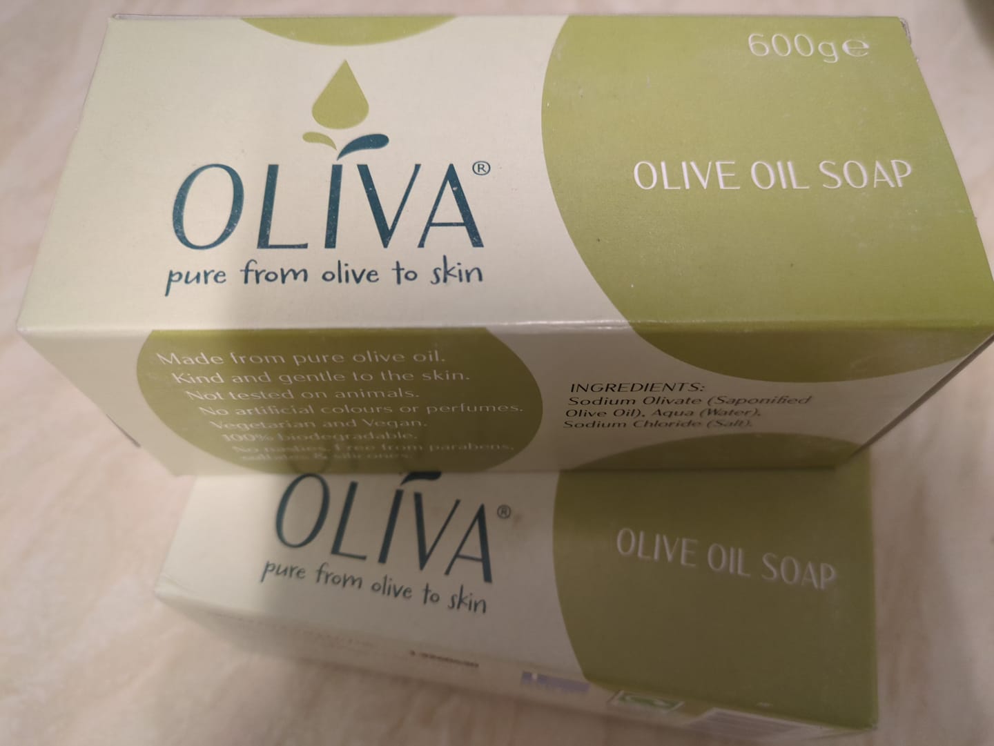 Customer photo review of Oliva Olive Oil Soap - 600g