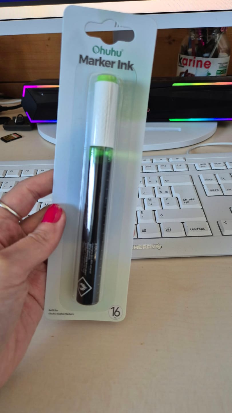 Customer photo review of Ohuhu Marker Ink YG610 / G494 / G170 Refill for Alcohol marker