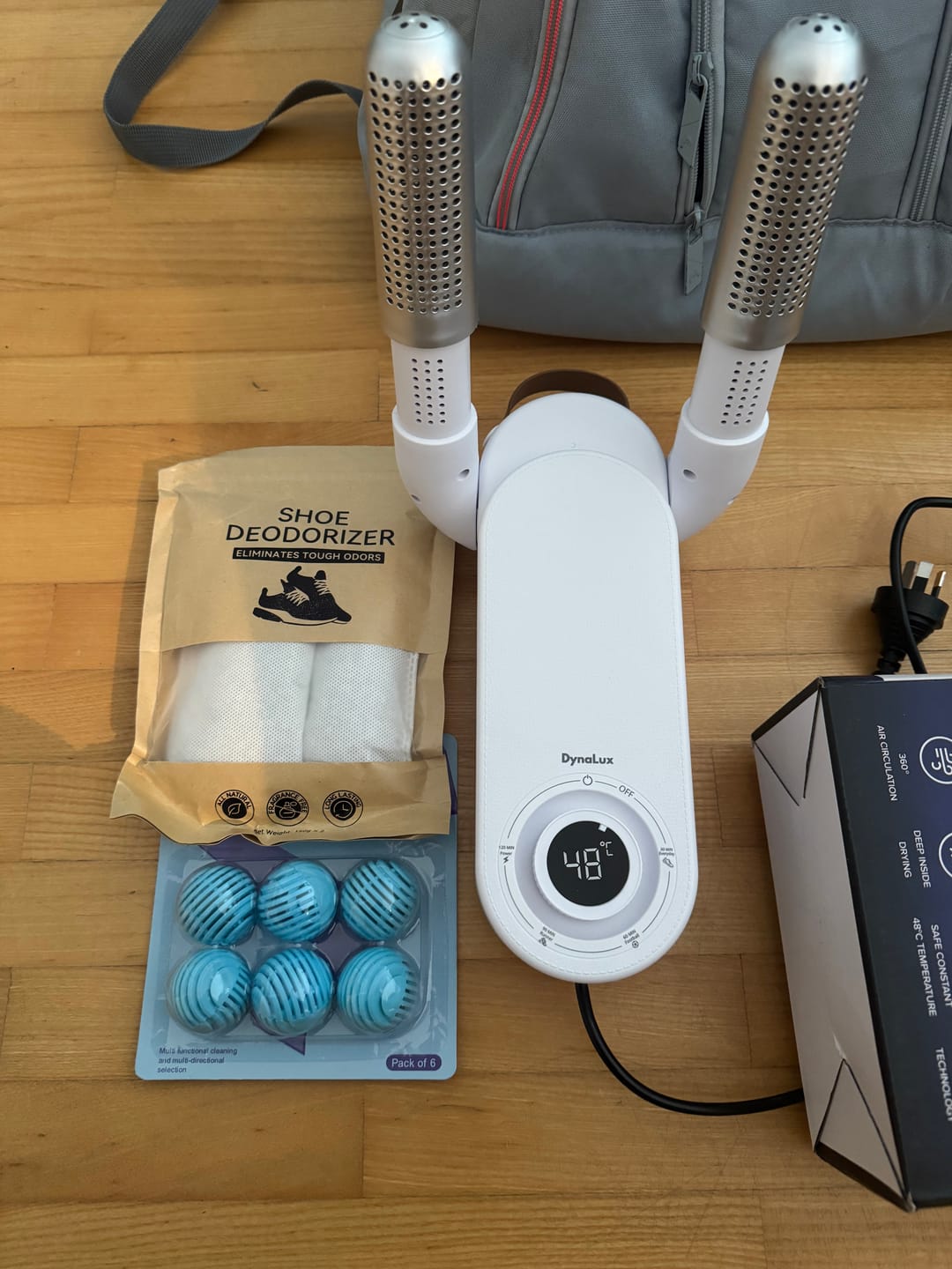 Customer photo review of Zeolite Sport Bag Deodorizer