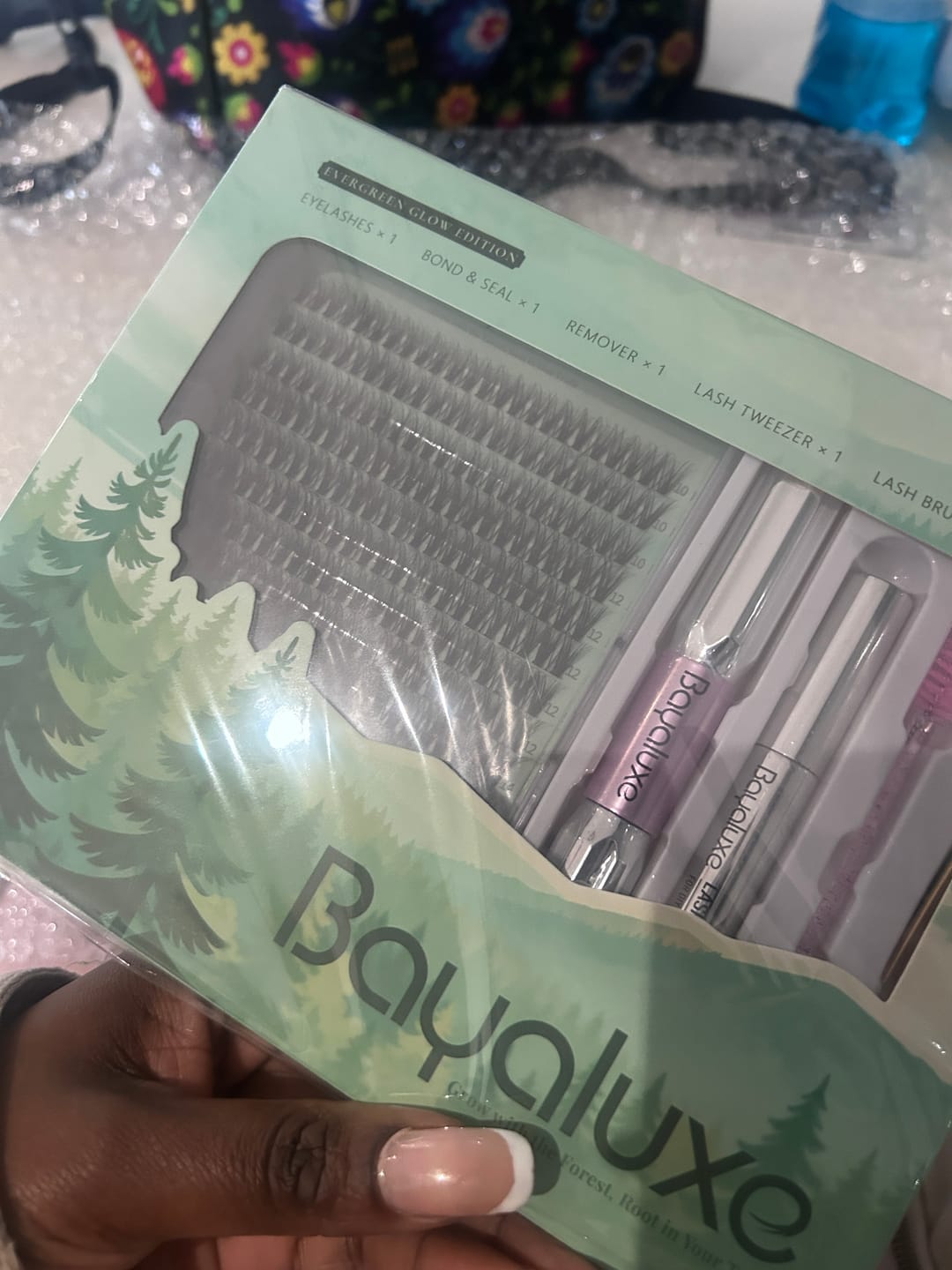 Customer photo review of Flora Lash Kit