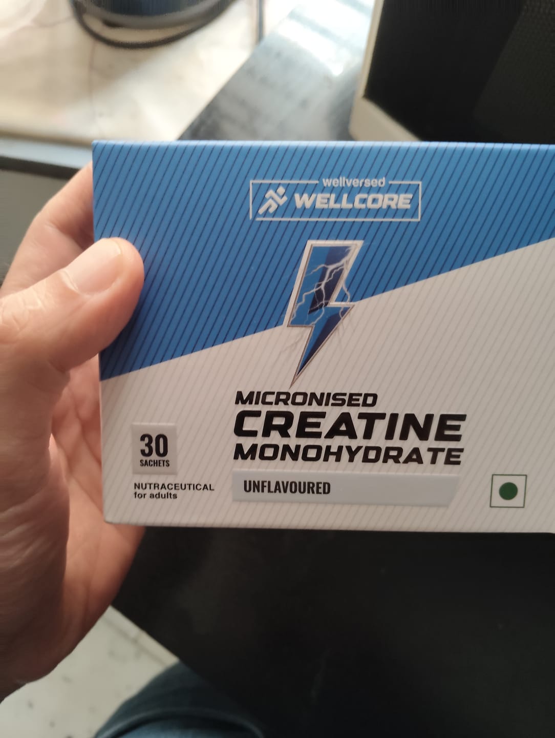 Customer photo review of Wellcore - Pure Micronised Creatine Monohydrate | Unflavoured (30 Sachets)