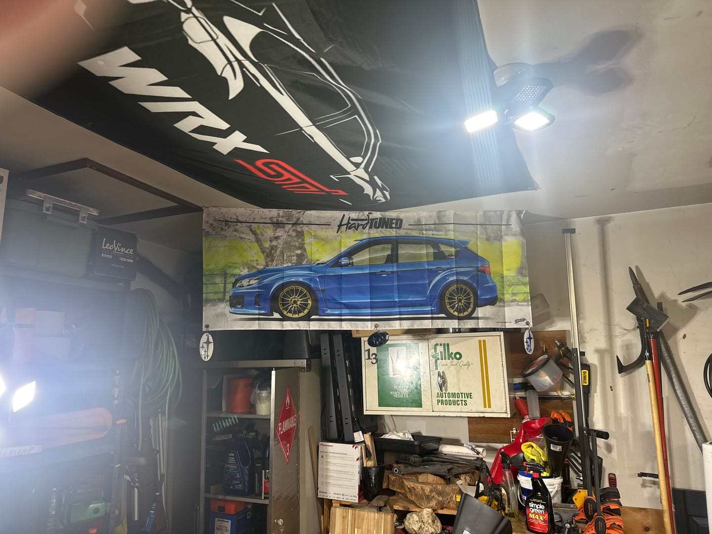 Customer photo review of Subaru WRX Hatch Garage Flag
