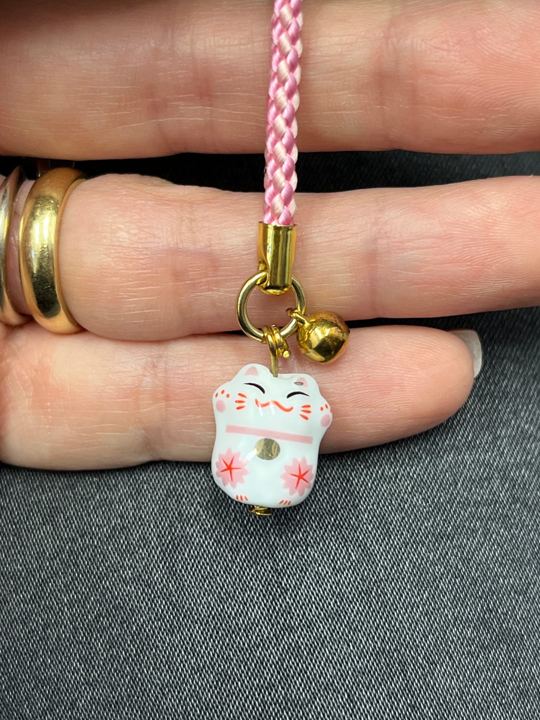 Customer photo review of Coppia di portachiavi giapponesi - Maneki Neko