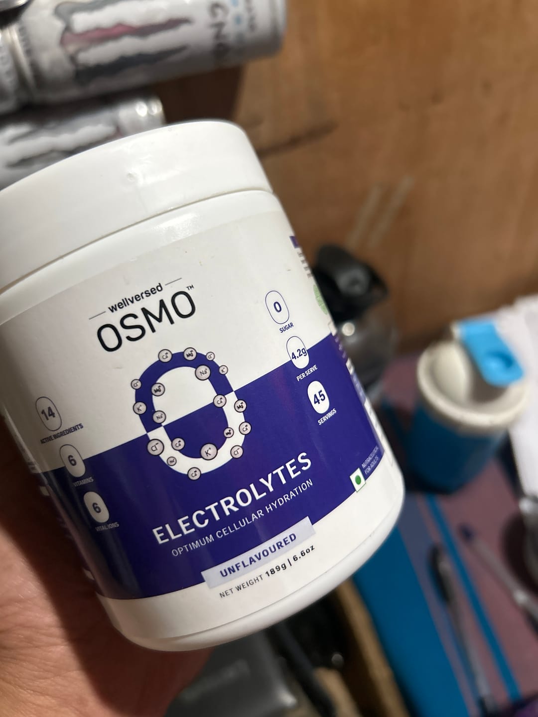 Customer photo review of OSMO - Electrolyte Hydration Blend (Advanced Salts + Taurine & Vitamins) | Unflavoured (189g, 45 servings)