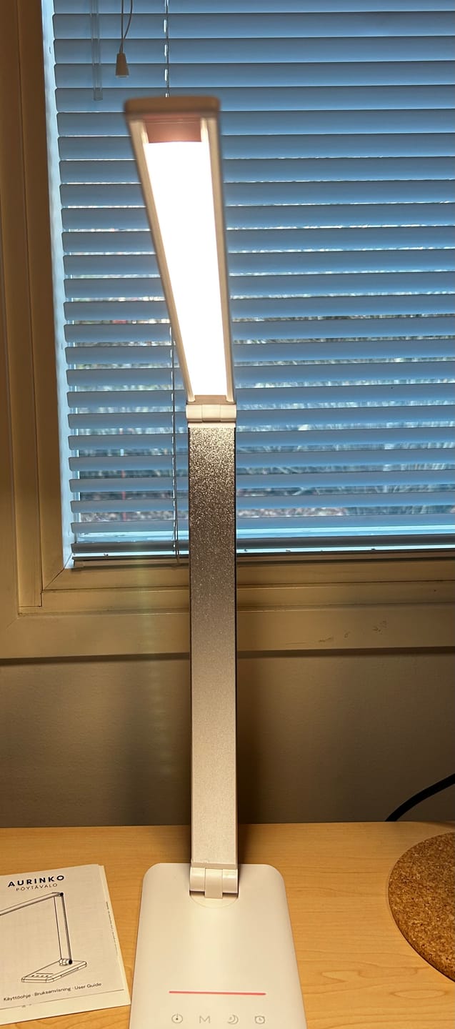Customer photo review of AURINKO pöytävalo