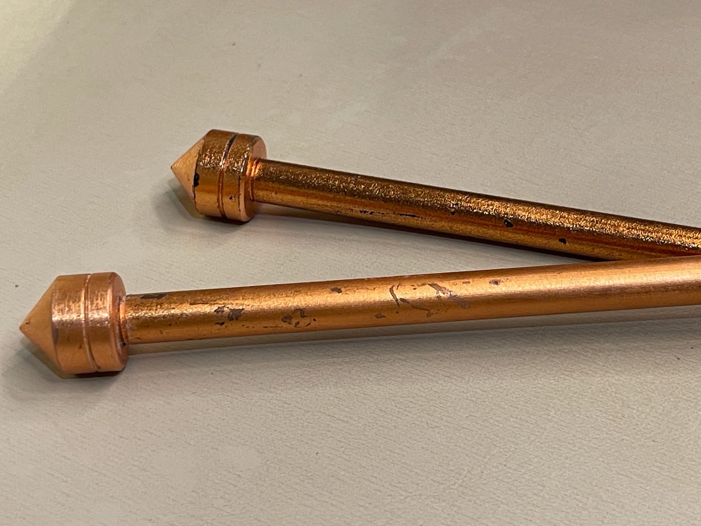 Customer photo review of Copper Dowsing Rod Pair – Vastu Remedy for Aura Energy Checking with Metal Handle | Ideal for Feng Shui & Vastu Scanning | Pair Set | 26 x 14 x 1 cm