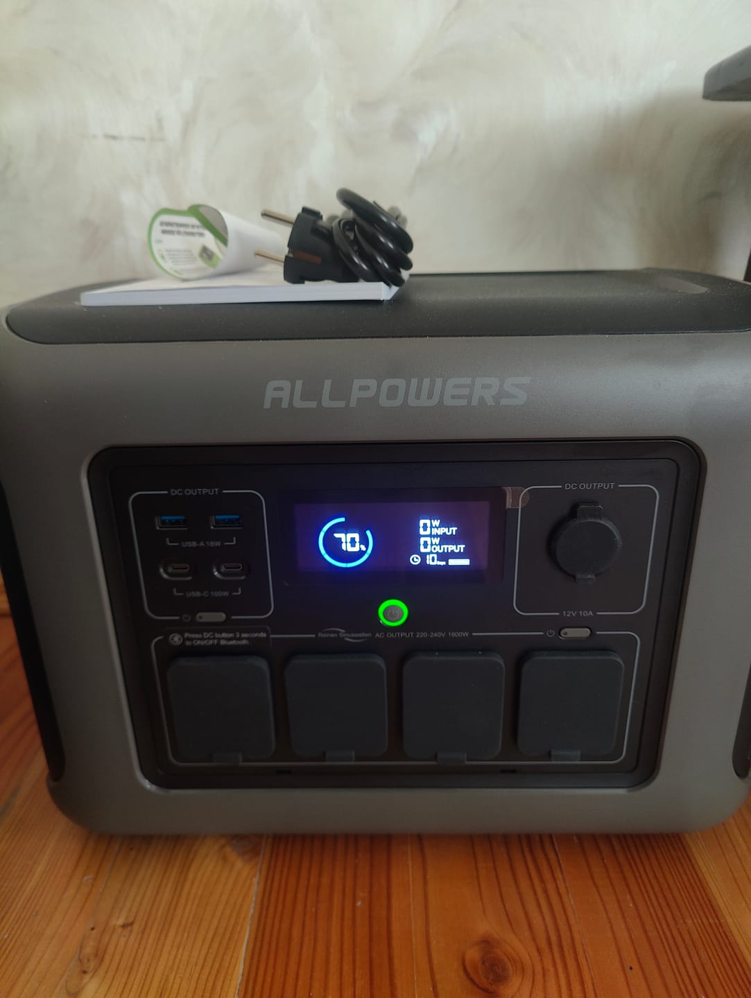 Customer photo review of ALLPOWERS R1500 LITE Portable Power Station 1600W 1056Wh