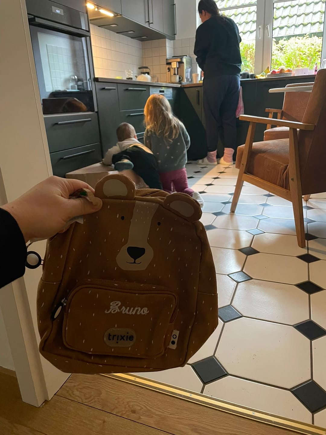 Customer photo review of Trixie Kindergartenrucksack personalisiert Bär