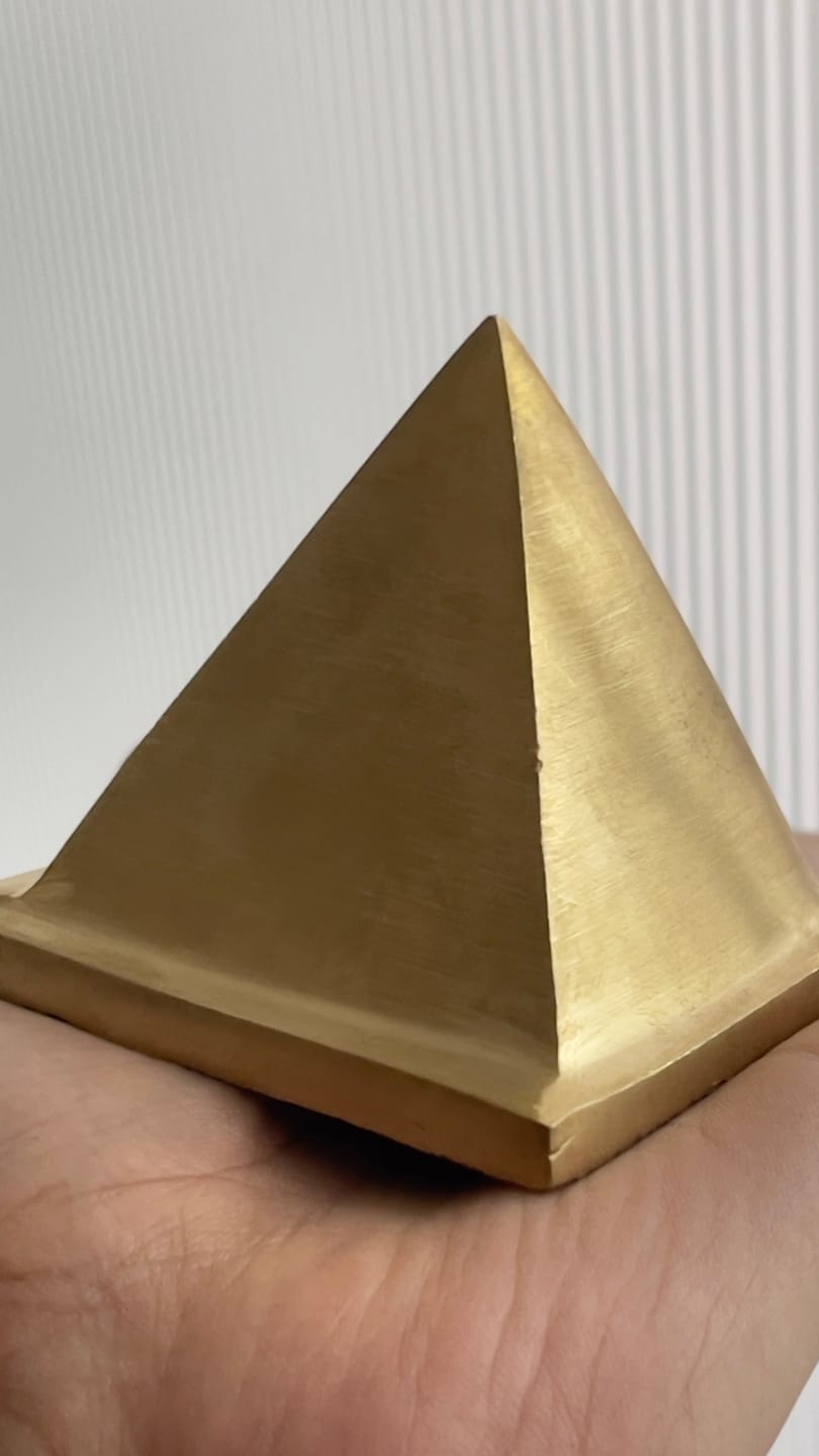 Customer photo review of Solid Brass Pyramid Vastu Remedy for North West Direction Balance, Health, Wealth and Positive Energy Support for Entrance, Kitchen and Home Spaces | 7.6 cm | 600 g