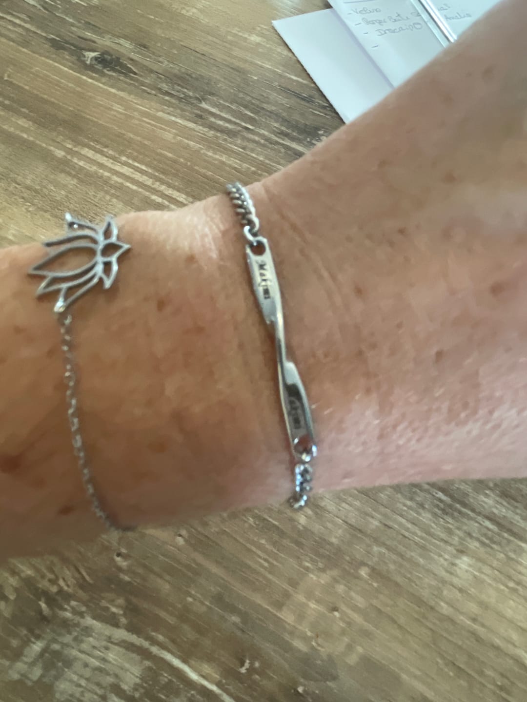 Customer photo review of Infinity Bond Matching Bracelet