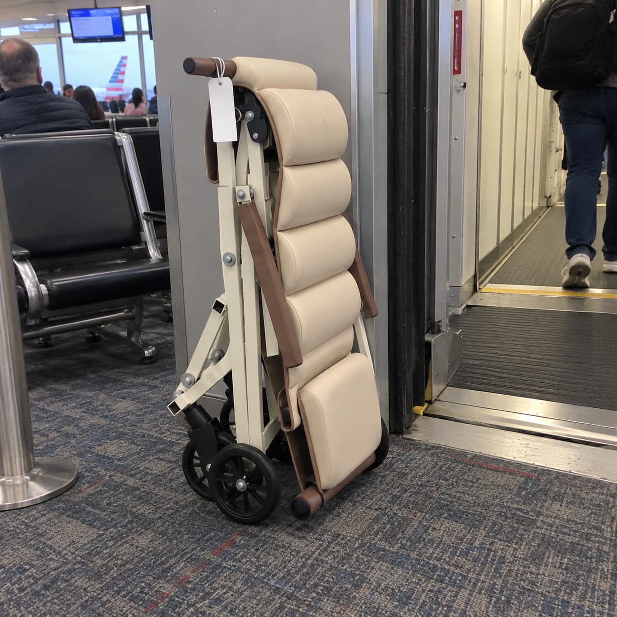 Customer photo review of Folding Transport Chair