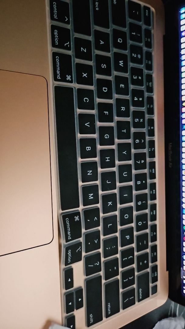 Customer photo review of Ultra-Thin Silicone Keyboard Protector for MacBook Air & Pro | Waterproof & Dustproof Skin Cover
