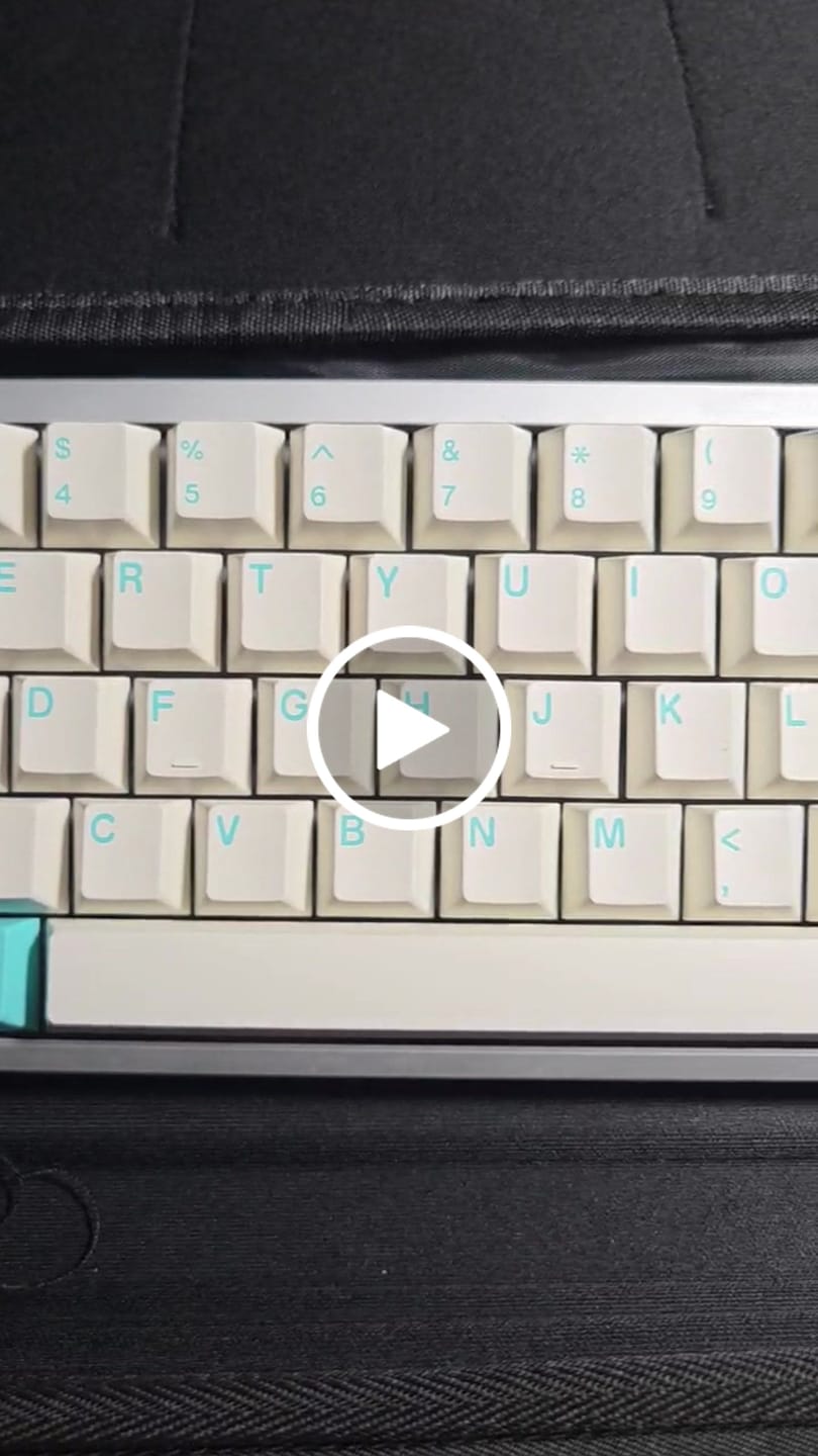 Customer video review of KEYKOBO Cinque Terre ABS Double-Shot Keycap Set