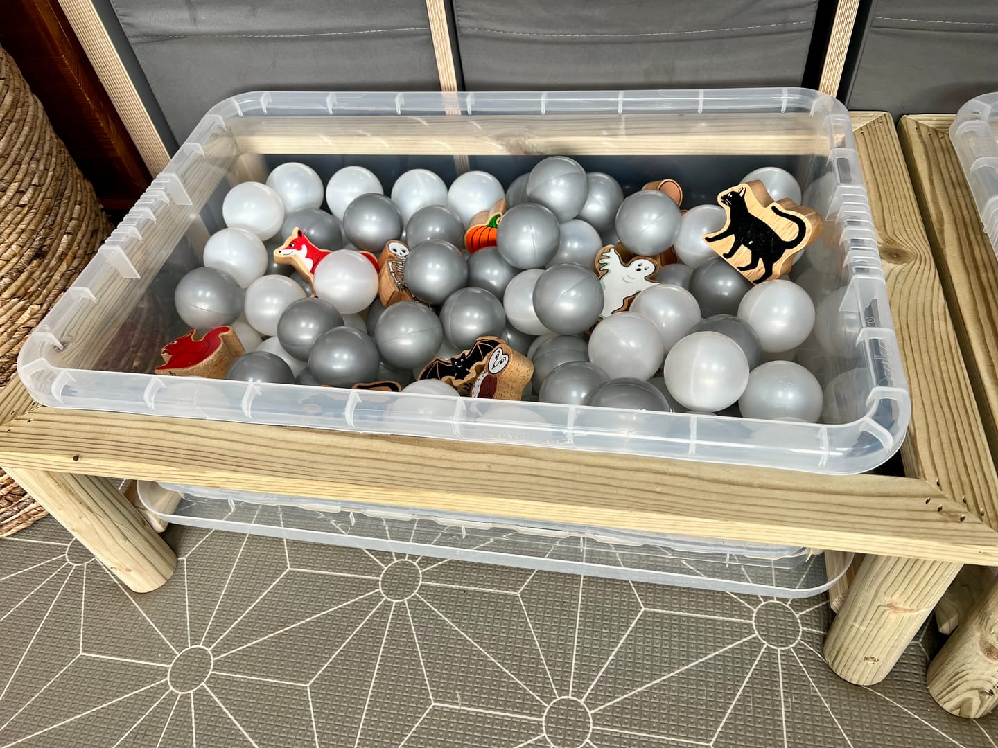 Customer photo review of Sand and Water Tray (Low Height, Set of 2)