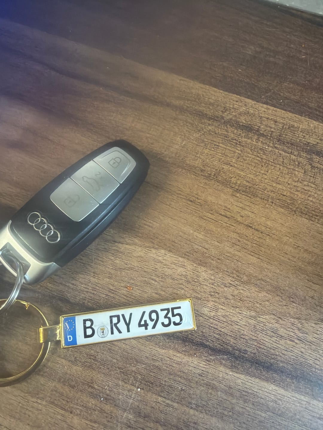 Customer photo review of Kennzeichen Schlüsselanhänger Mini Nummernschild Metall