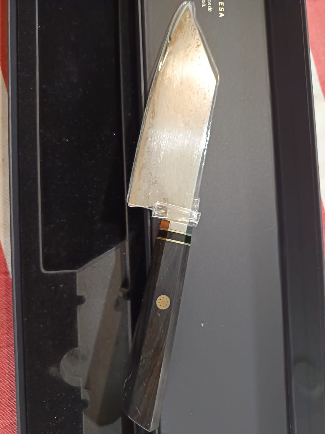 Customer photo review of Cuchillo Bunka Damasco 27cm "Tsuki"