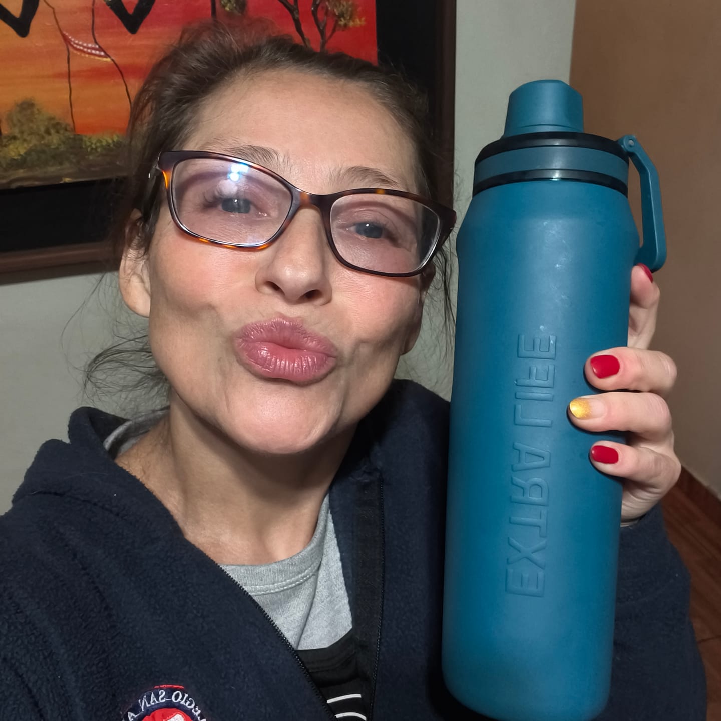 Customer photo review of Botella Térmica Acero Inoxidable 750 ml