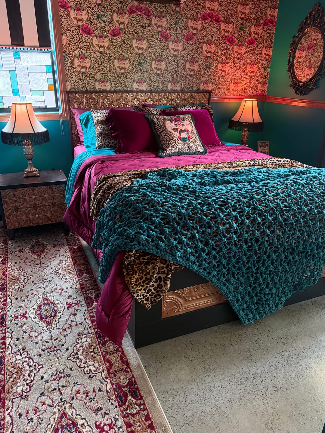 Customer photo review of Tiger Rose Leopard Wallpaper