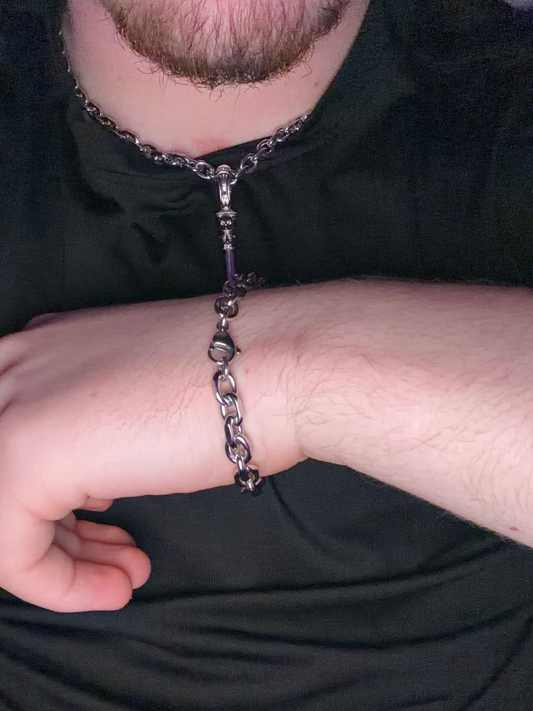 Customer photo review of CATACOMB SWORD PENDANT