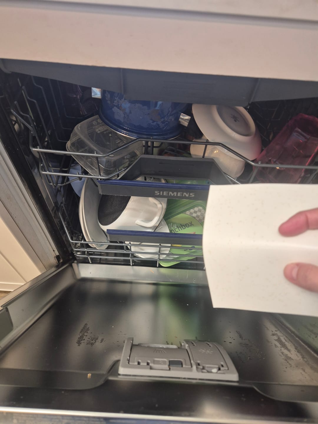 Customer photo review of דפי ניקוי למדיח