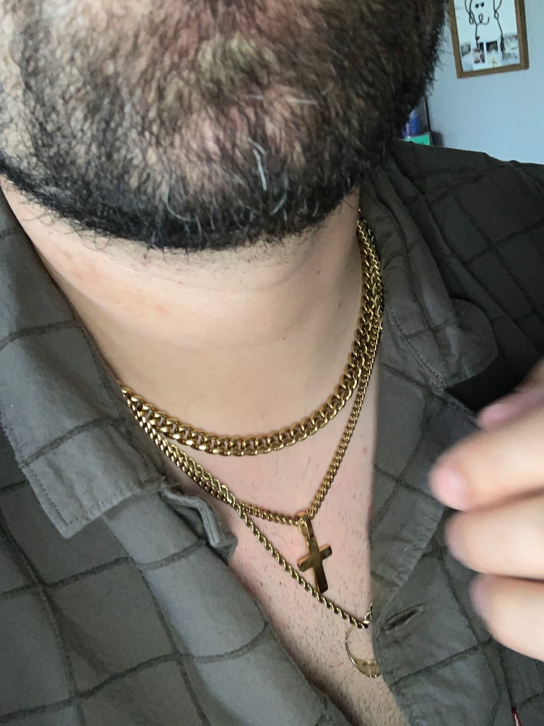 Customer photo review of Franco Chain (Gold)