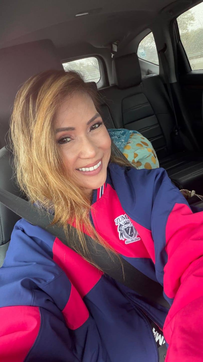 Customer photo review of Class of 2001 Color Blocked Puffer Jacket