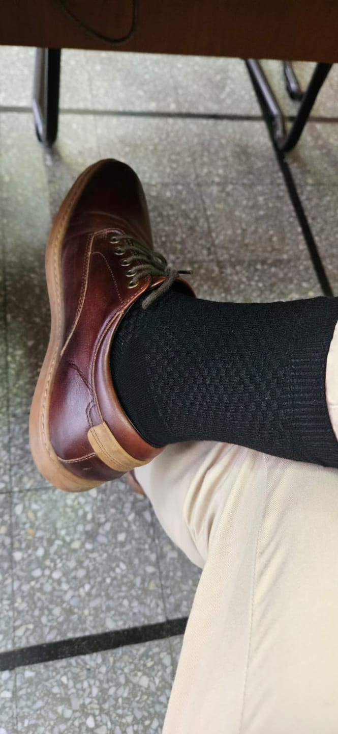 Customer photo review of Medias Fibra de Bambu