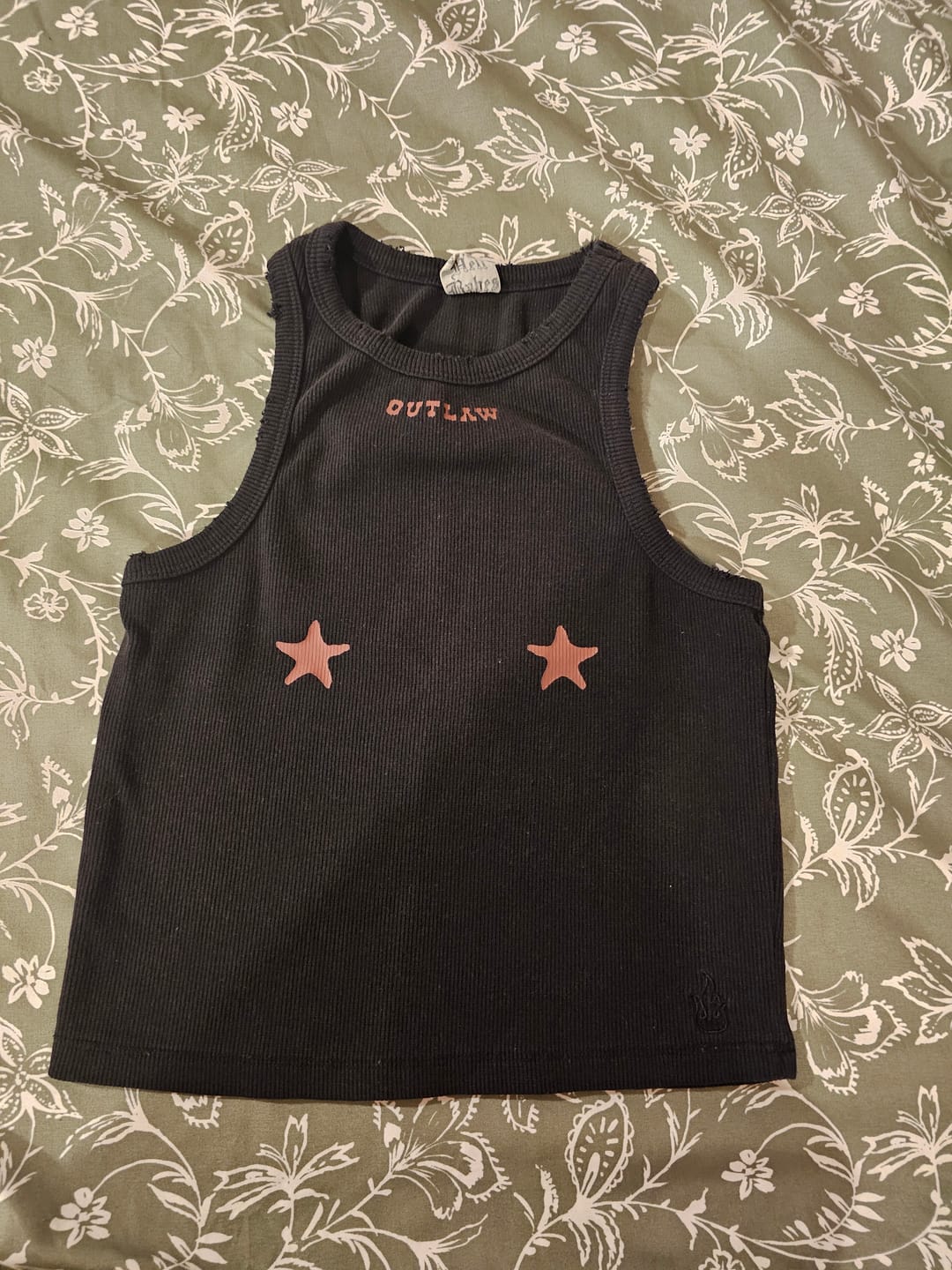 Customer photo review of Lucky Stars Ribbed Tank