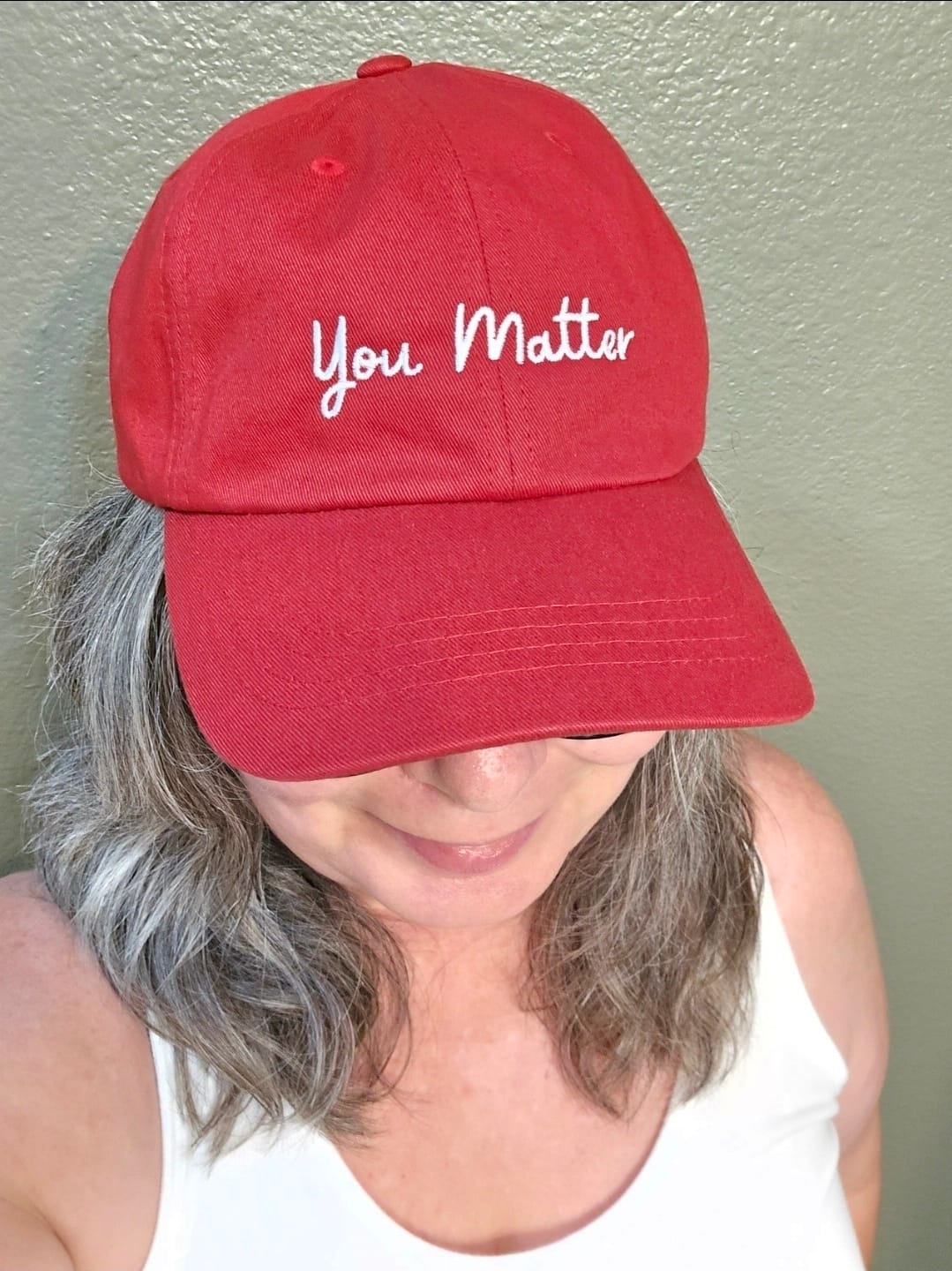 Customer photo review of You Matter Hat