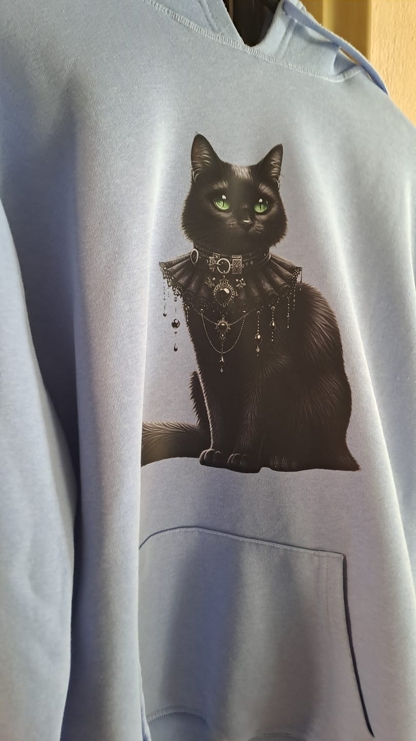 Customer photo review of Bügelbild Katze Mitternachtswächterin