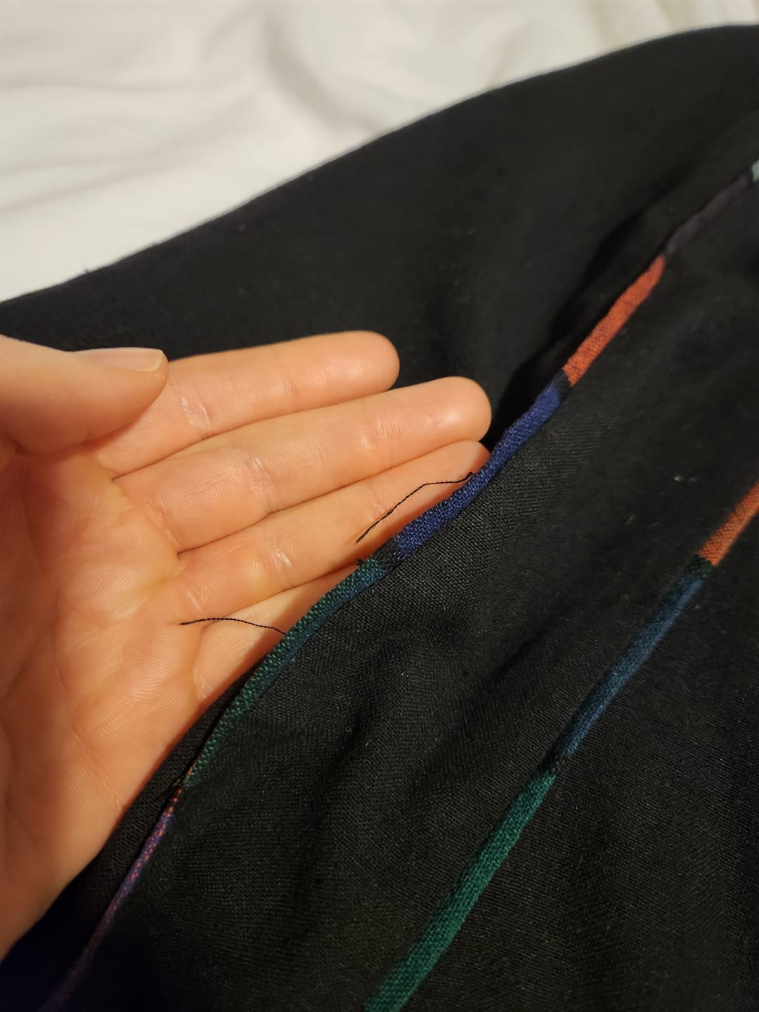 Customer photo review of KATE SKIRT | NOIR MULTI