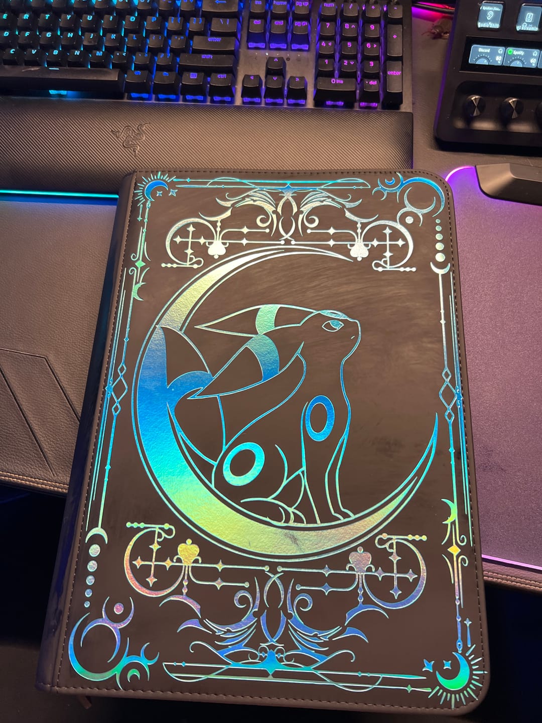 Customer photo review of Lunar Shadow Shiny 9-Pocket Trading Card Binder