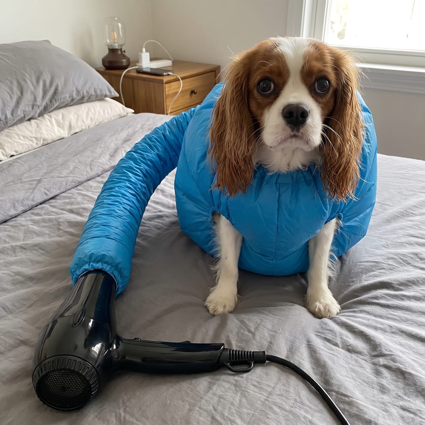 Customer photo review of Peludry™ – Bolsa de secado para perros