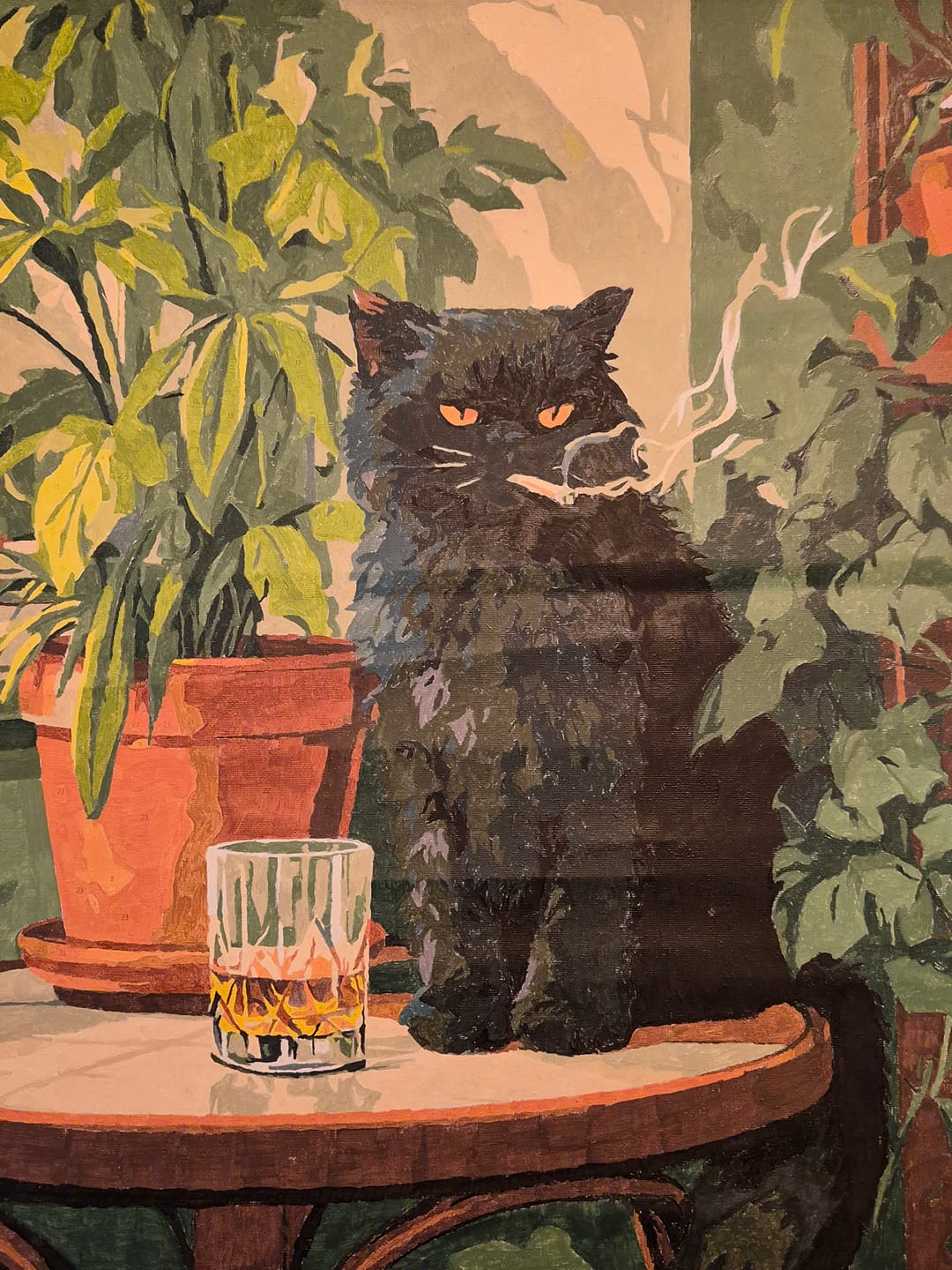 Customer photo review of Grumpy cat | Paint by Number