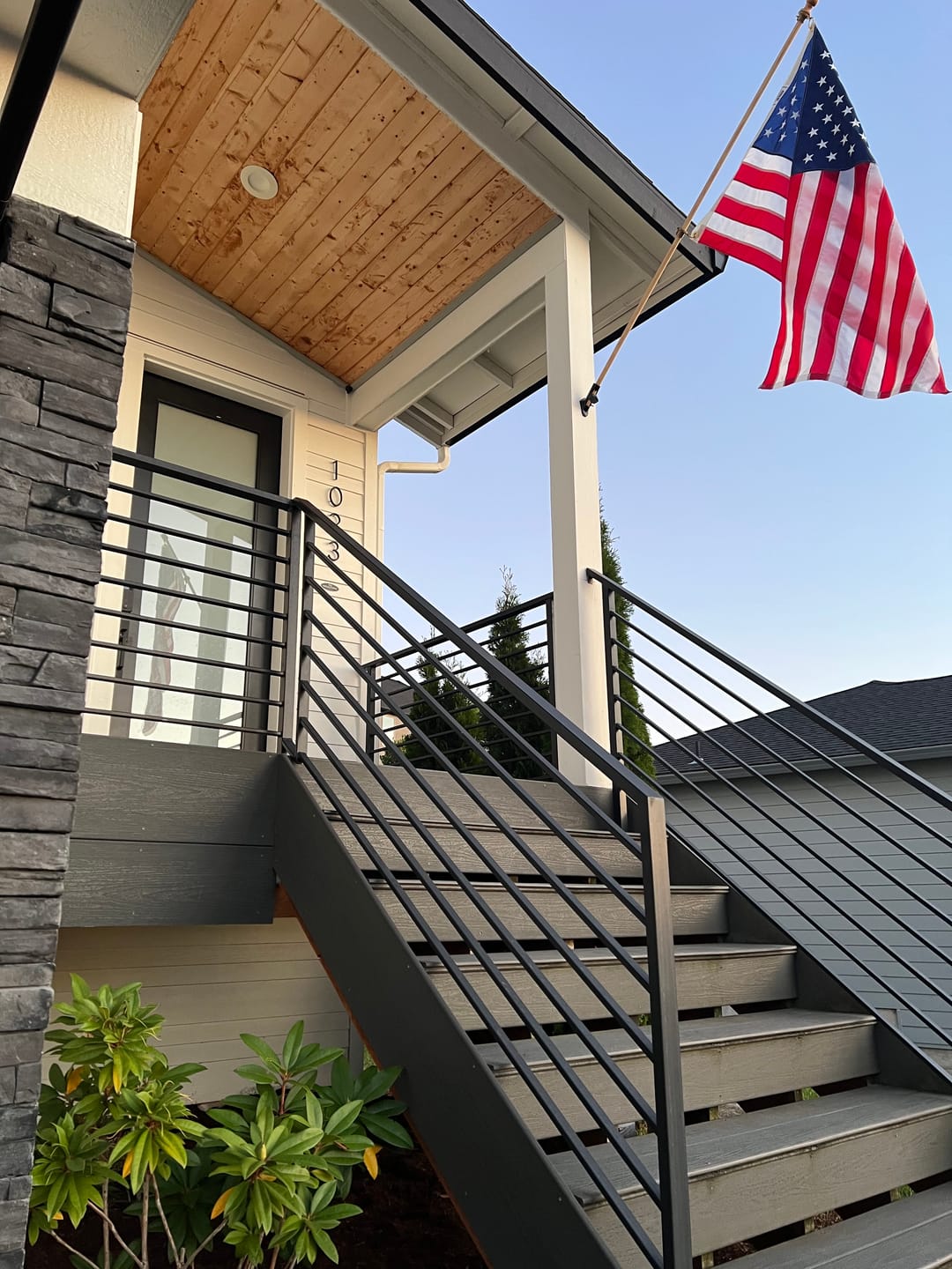 Customer photo review of 3' x 5' American Flag Set