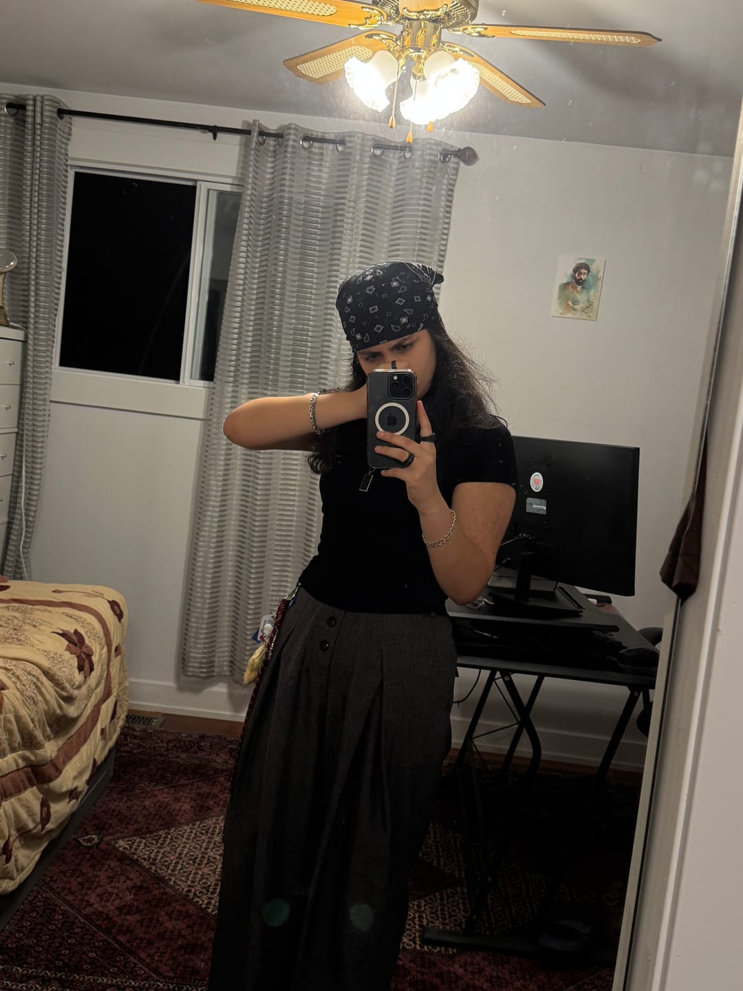 Customer photo review of Aelfric Eden Pleated Baggy Work Pants