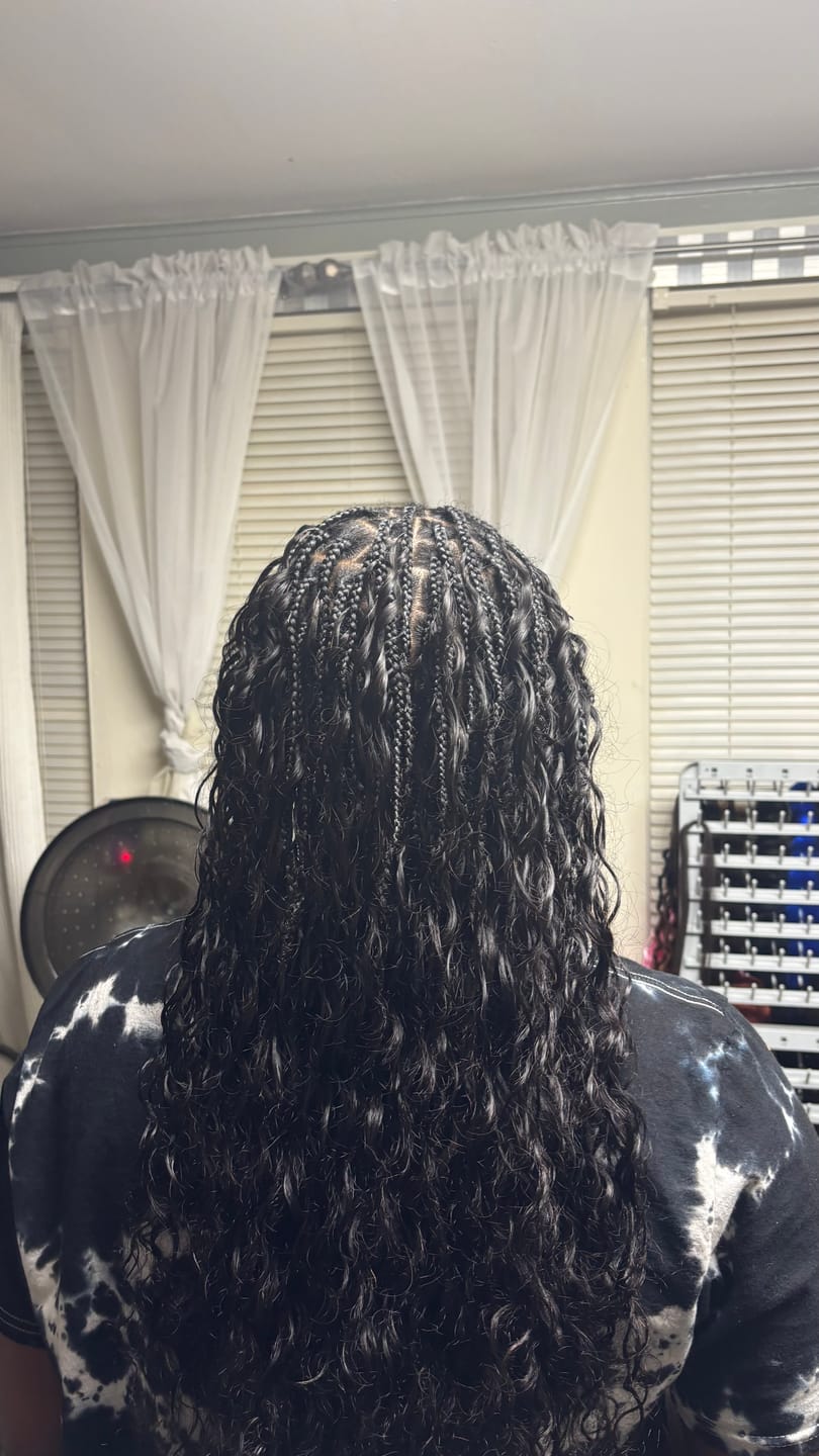 Customer photo review of Ywigs Loose Deep Wave Human Crochet Hair for Miracle Knots