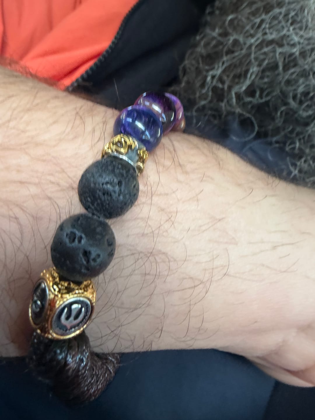 Customer photo review of Prosperity Flame Tiger Eye and Silver Bracelet