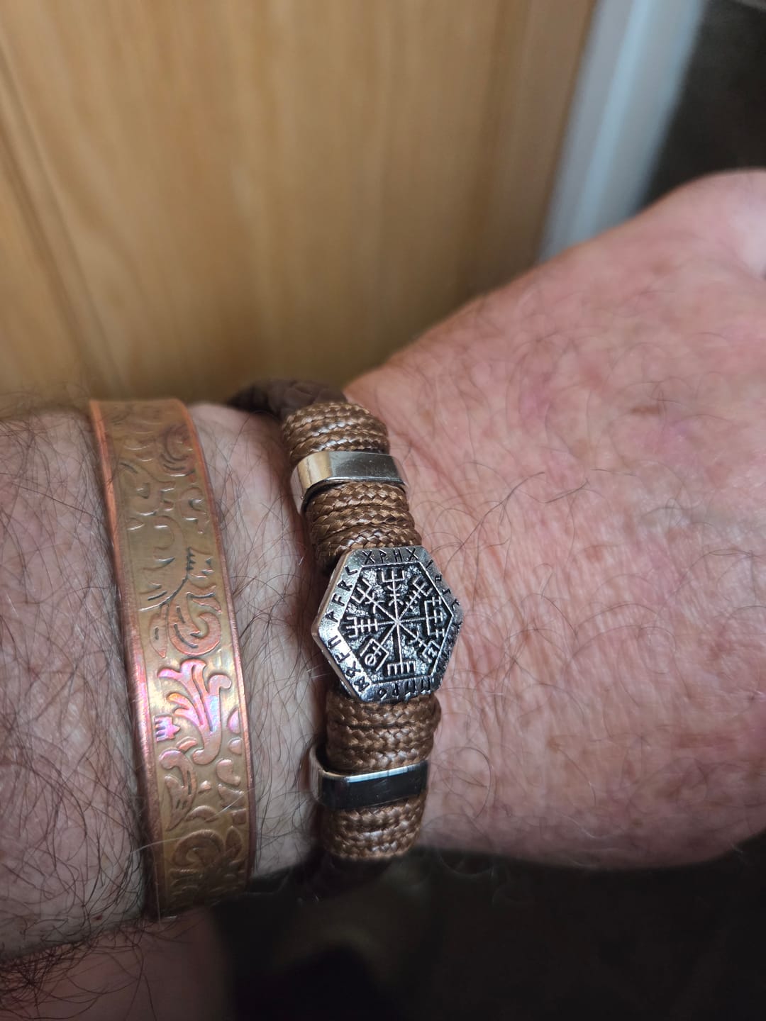 Customer photo review of Vegvisir Woven Wristband