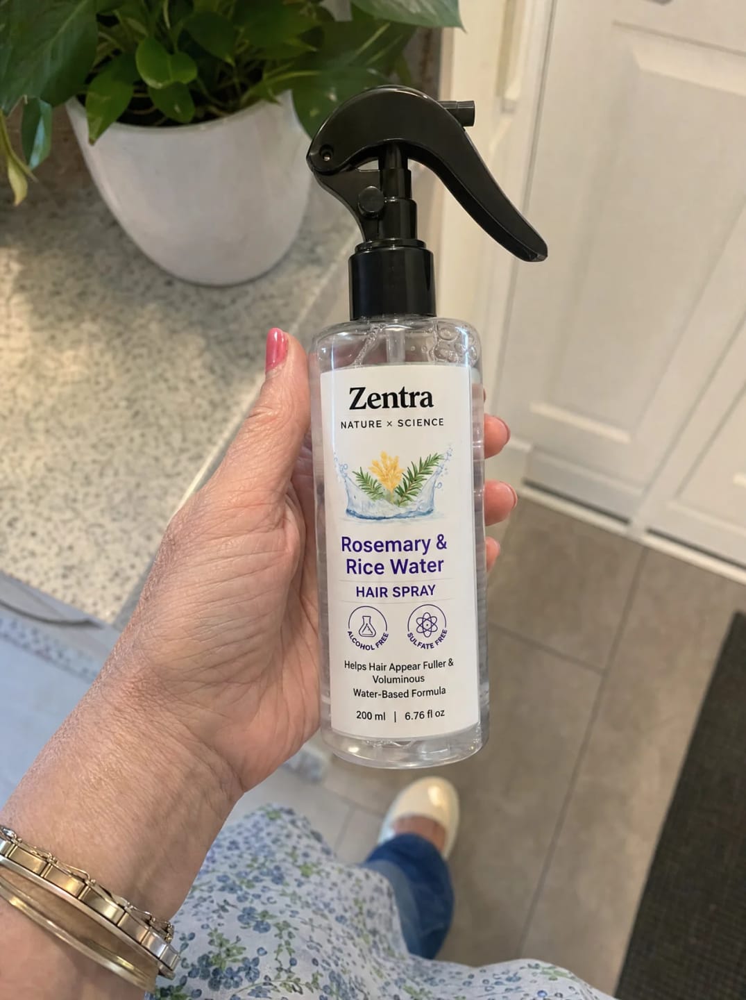 Customer photo review of rosemary & rice water