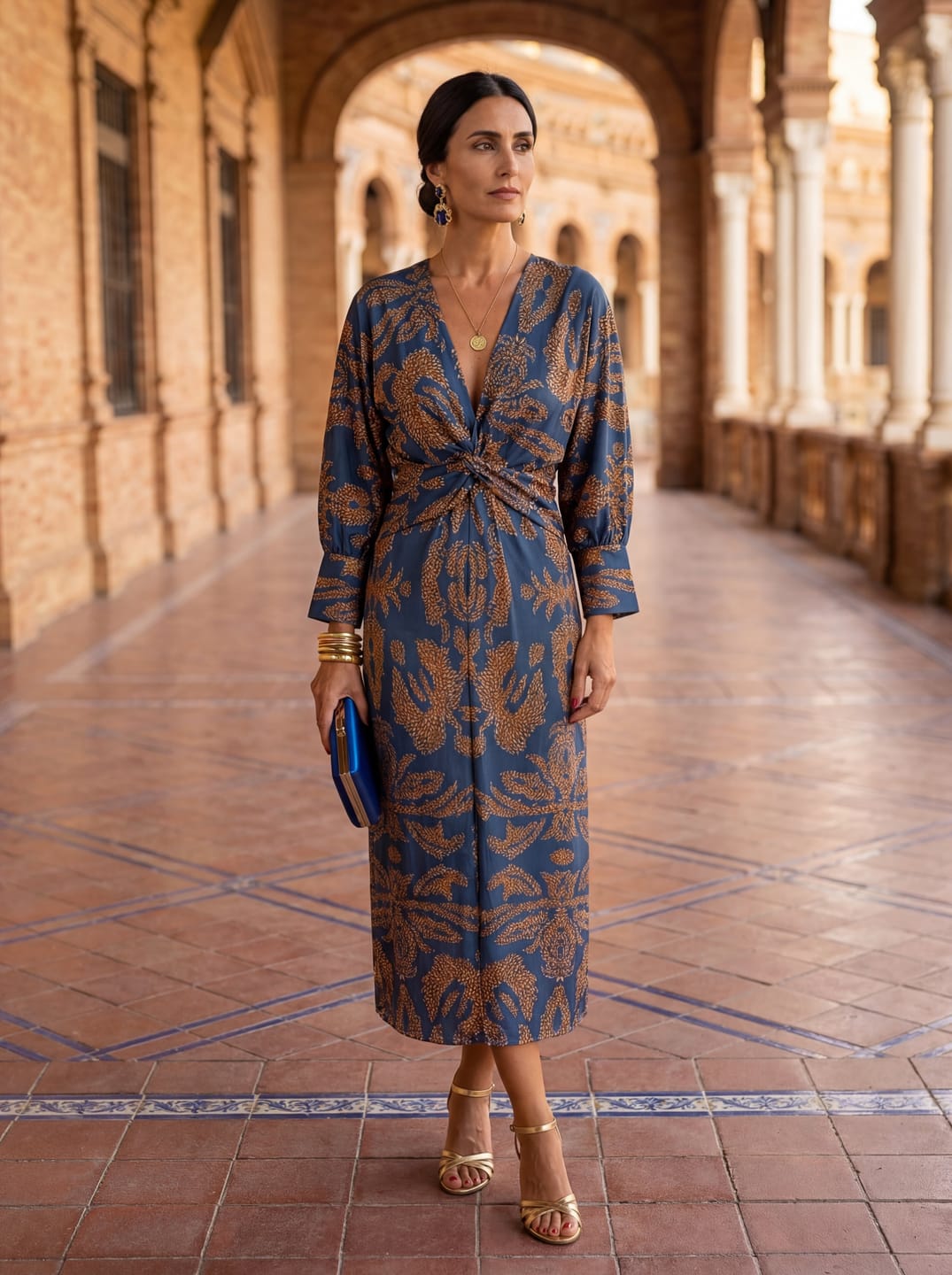 Customer photo review of Vestido Isadora - Corte Midi