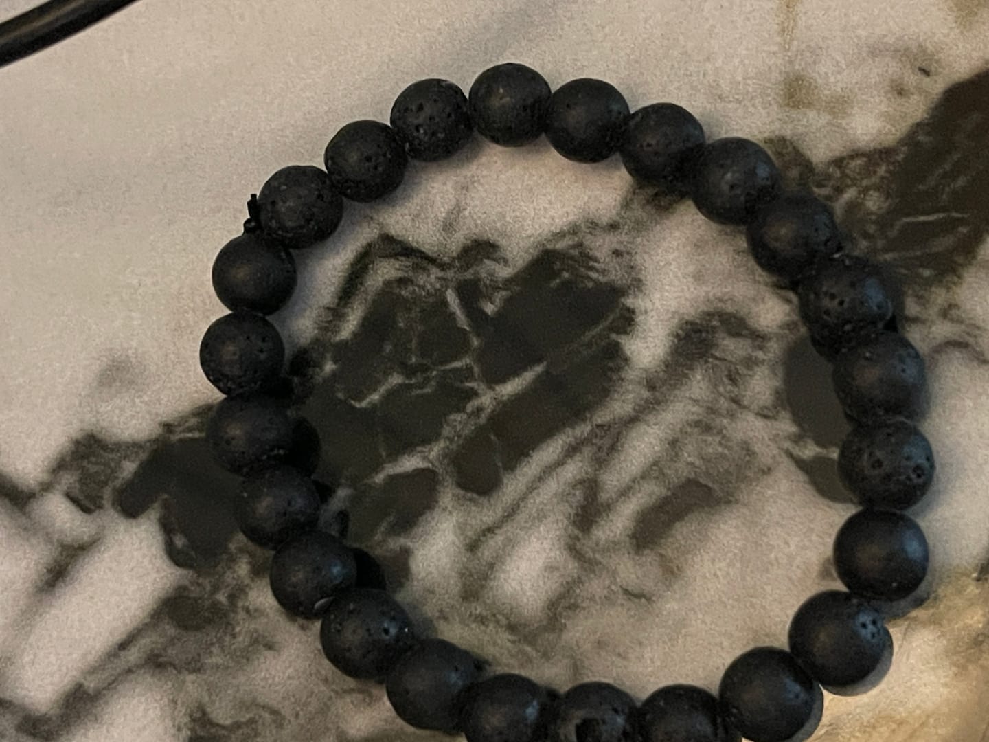 Customer photo review of Natural Volcanic Lava Bracelet | Vastu Remedy for Rebirth, Energy & Emotional Balance | 8 mm Beads
