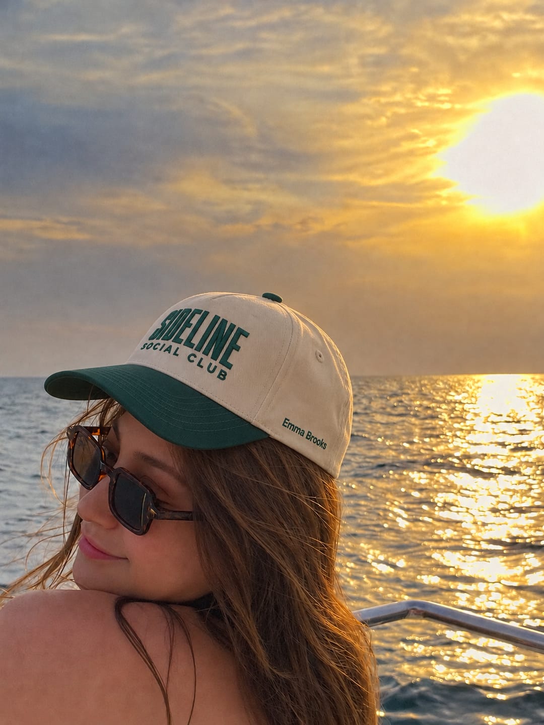 Customer photo review of Sideline Social Club Hat, Youth Sports Game Day Snapback