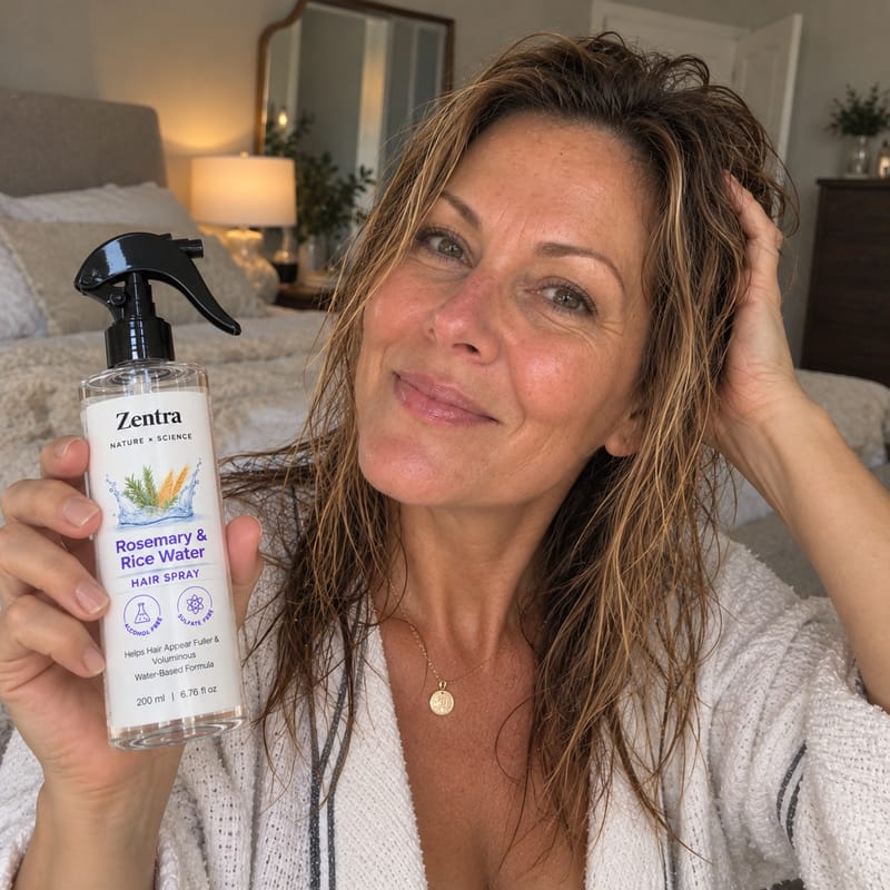 Customer photo review of rosemary & rice water