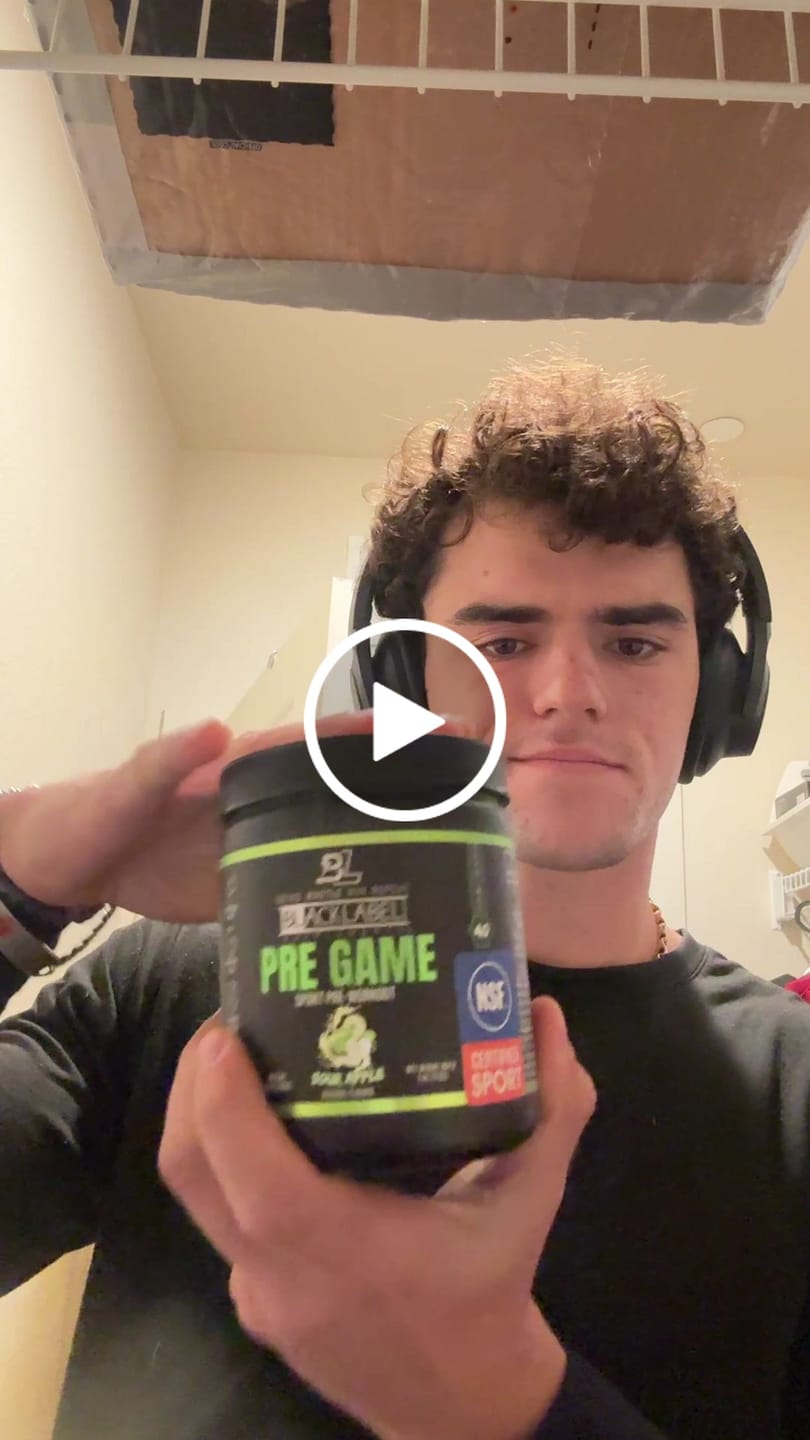 Customer video review of PRE GAME
